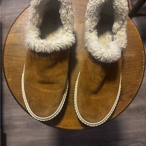 Cozy Brown Fur-Lined Women's Slip-On Timberlands